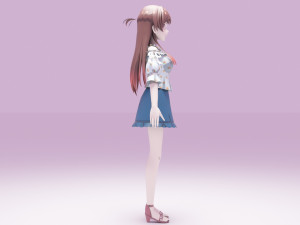 Ichinose Chizuru - Kanojo Okarishimasu 3D Модель