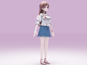 Ichinose Chizuru - Kanojo Okarishimasu 3D Модель