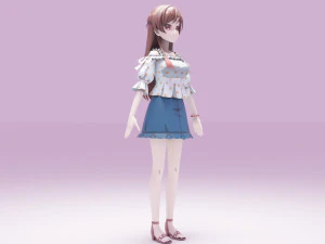 Ichinose Chizuru - Kanojo Okarishimasu 3D Model