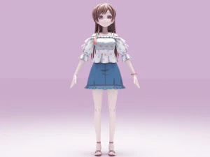 Ichinose Chizuru - Kanojo Okarishimasu 3D Model