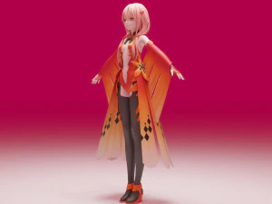 Yuzuriha Inori - Guilty Crown 3D Model
