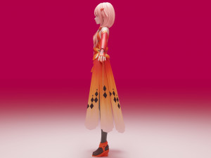 Yuzuriha Inori - Guilty Crown 3D 模型