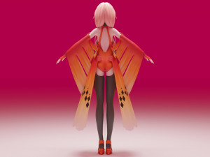Yuzuriha Inori - Guilty Crown 3D 模型