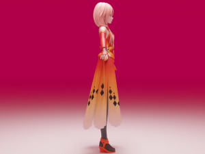 Yuzuriha Inori - Guilty Crown 3D 模型