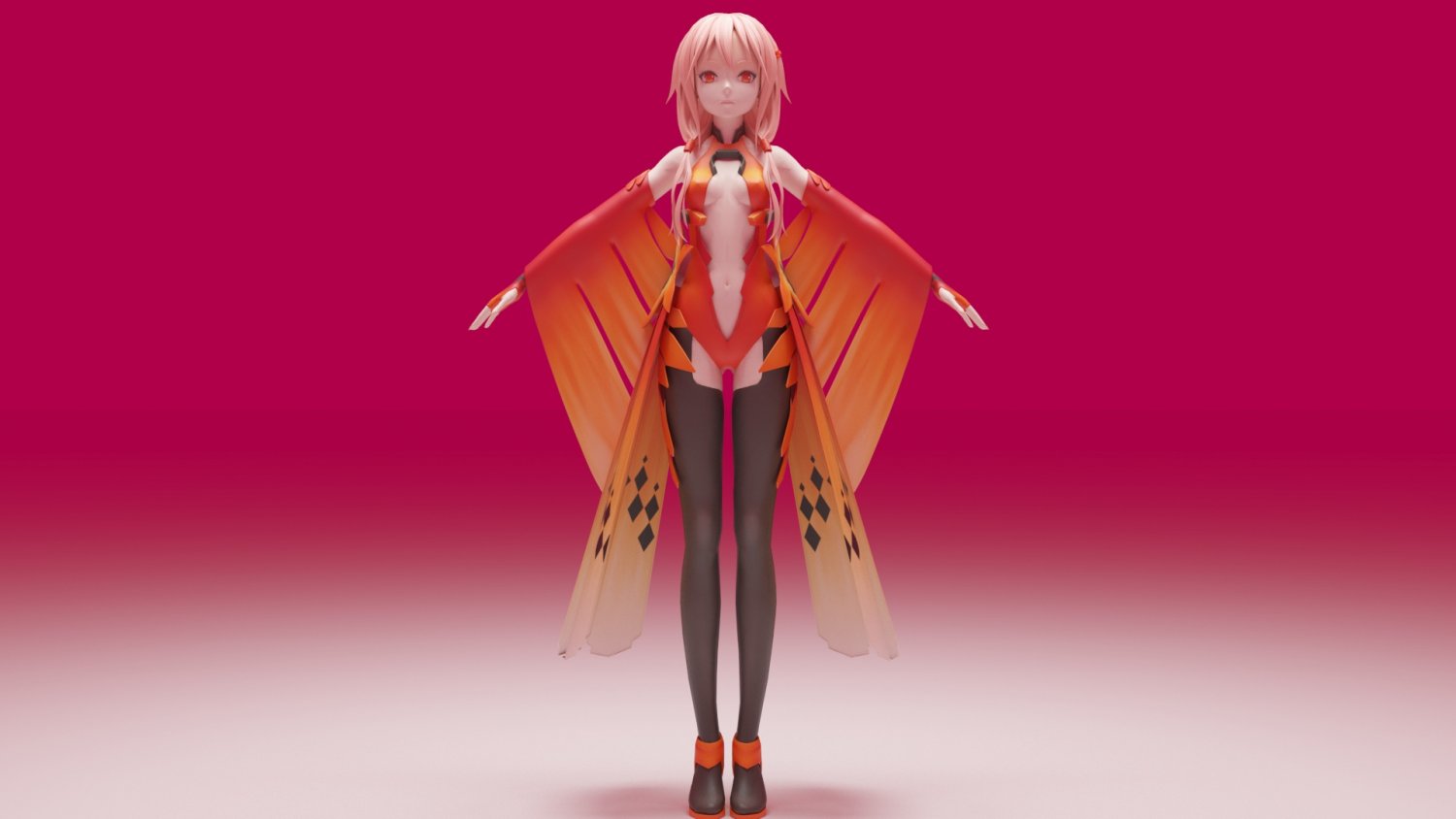 Yuzuriha Inori - Guilty Crown 3D Model