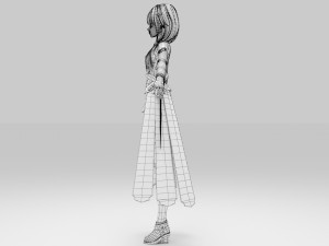 Yuzuriha Inori - Guilty Crown 3D 模型