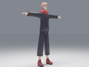 Itadori Yuji - Jujutsu Kaisen Modelo 3D