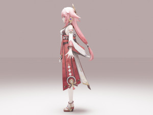 Yae Miko - Genshin Impact 3D Model
