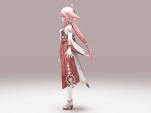 Yae Miko - Genshin Impact 3D Model