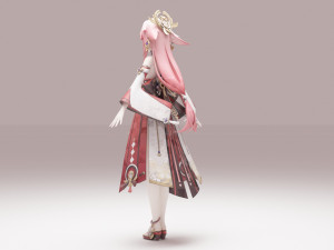Yae Miko - Genshin Impact 3D Model