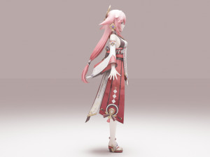 Yae Miko - Genshin Impact 3D Model