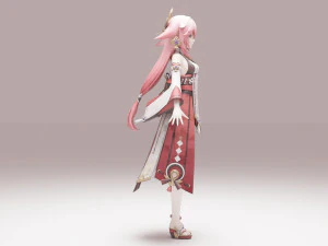 Yae Miko - Genshin Impact 3D Model