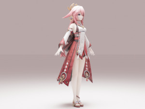 Yae Miko - Genshin Impact 3D Model