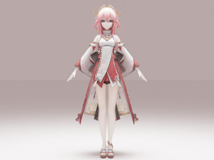 Yae Miko - Genshin Impact 3D Model