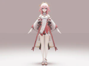 Yae Miko - Genshin Impact 3D Model