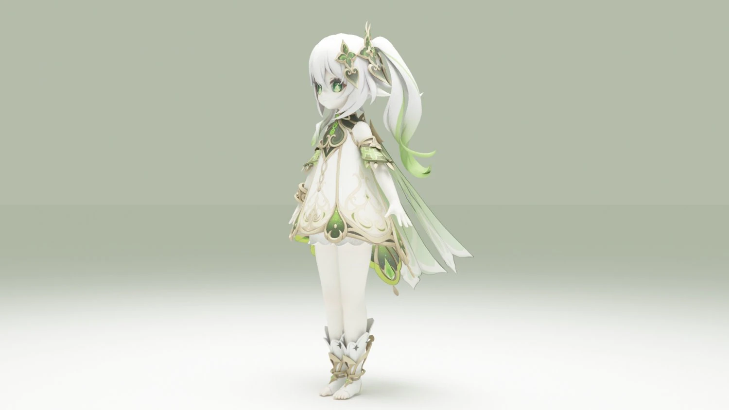Nahida - Genshin Impact 3D Model .c4d .max .obj .3ds .fbx .stl .blend 