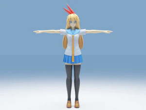 Kirisaki Chitoge-Nisekoi Modelo 3D