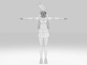 Kirisaki Chitoge-Nisekoi Modelo 3D