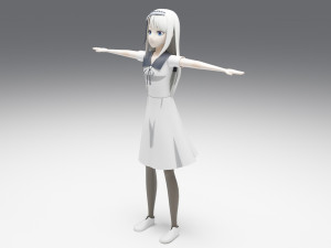 💖 Topokkitten 💖 — Elrir 3D model T-pose Flat color Elrir 3D