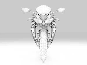 Kawaski Ninja ZX-6R 2019 3D Model