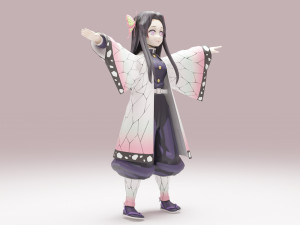 Kocho Kanae - Kimetsu no Yaiba 3D Модель