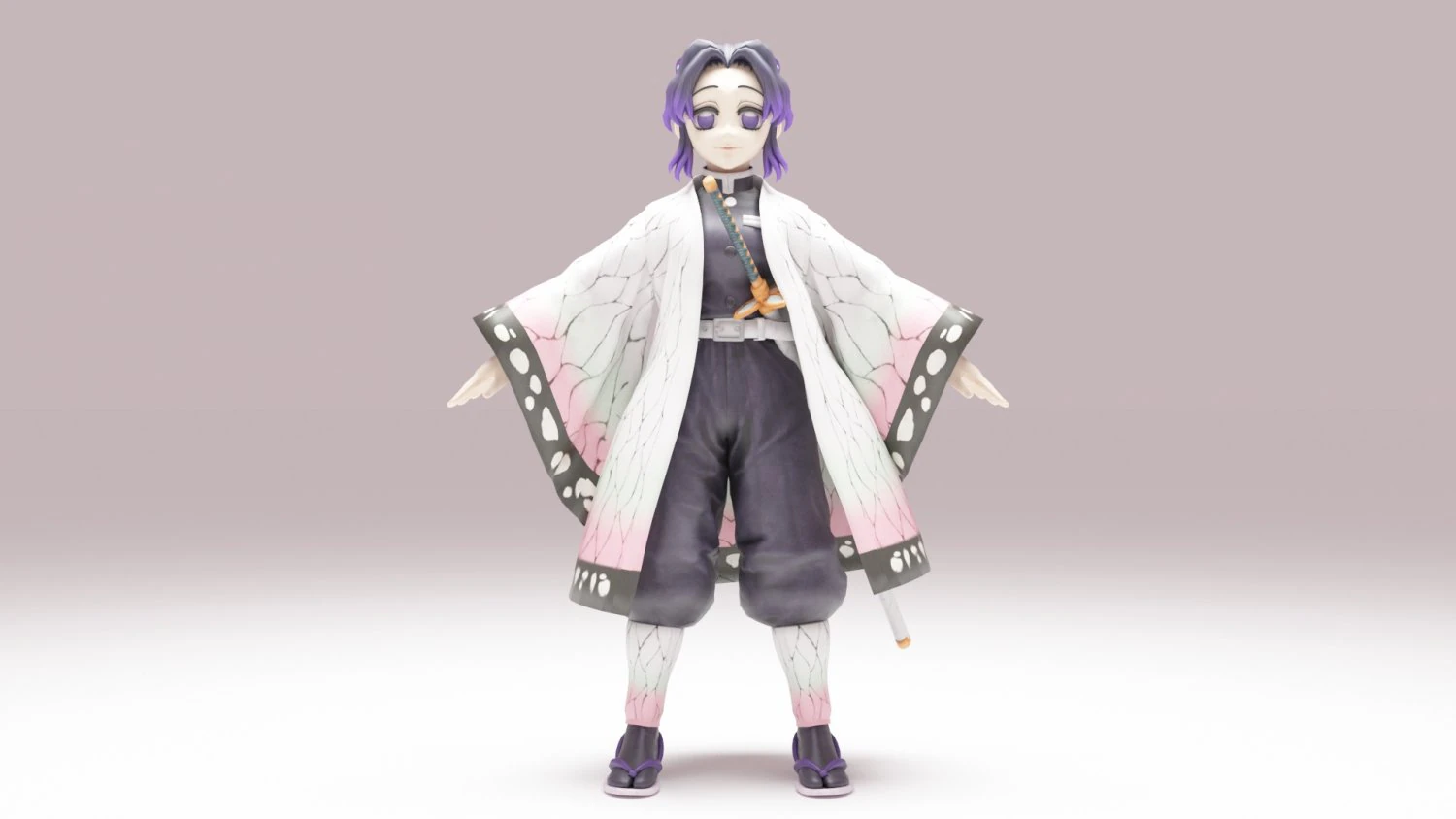 Kocho Shinobu - Kimetsu no Yaiba 3D Model .c4d .max .obj .3ds .fbx .stl .blend 