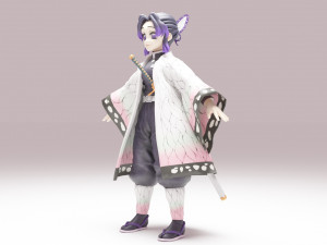 Kocho Shinobu - Kimetsu no Yaiba 3D 모델