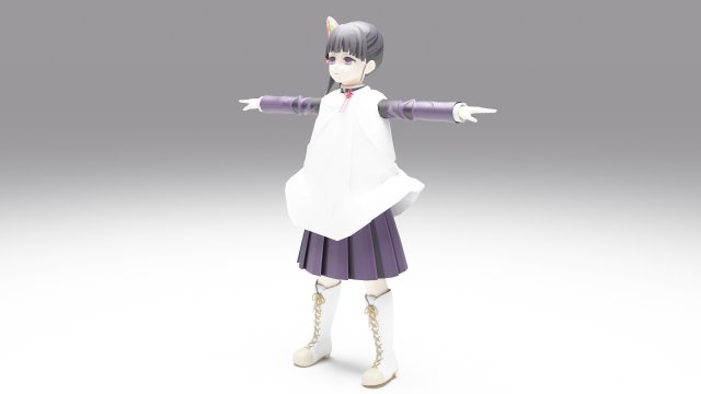 Tsuyuri Kanao - Kimetsu no Yaiba Model 3D .c4d .max .obj .3ds .fbx .stl .blend
