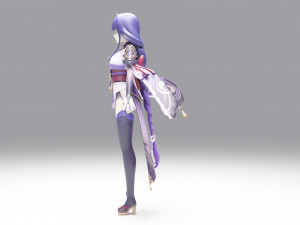 Raiden Shogun - Genshin Impact Modelo 3D