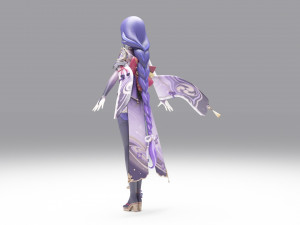 Raiden Shogun - Genshin Impact Modelo 3D