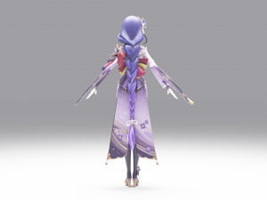Raiden Shogun - Genshin Impact Modelo 3D