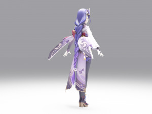 Raiden Shogun - Genshin Impact Modelo 3D