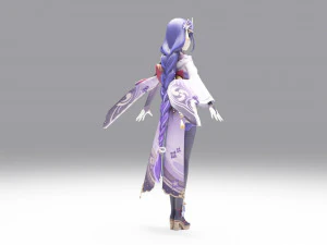 Raiden Shogun - Genshin Impact 3D Model