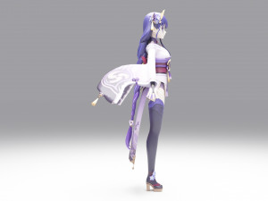 Raiden Shogun - Genshin Impact Modelo 3D