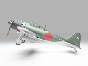 Mitsubishi A6M Zero 3D 3Dモデル