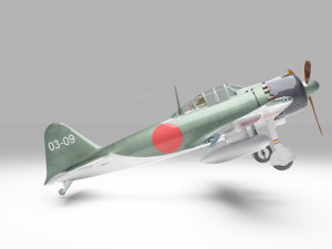 Mitsubishi A6M Zero 3D 3Dモデル