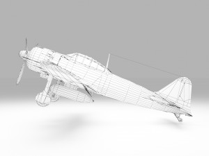 Mitsubishi A6M Zero 3D 3Dモデル