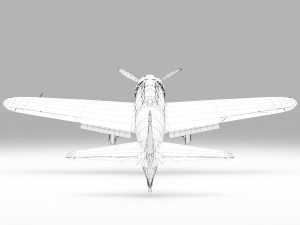 Mitsubishi A6M Zero 3D 3Dモデル