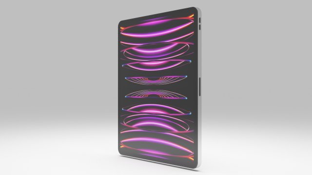Apple iPad Pro 2022 3D 模型 .c4d .max .obj .3ds .fbx .stl .blend 