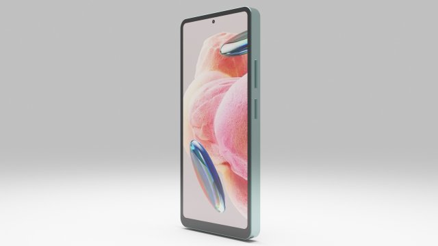 Xiaomi Redmi Note 12 3D 모델 .c4d .max .obj .3ds .fbx .stl .blend 