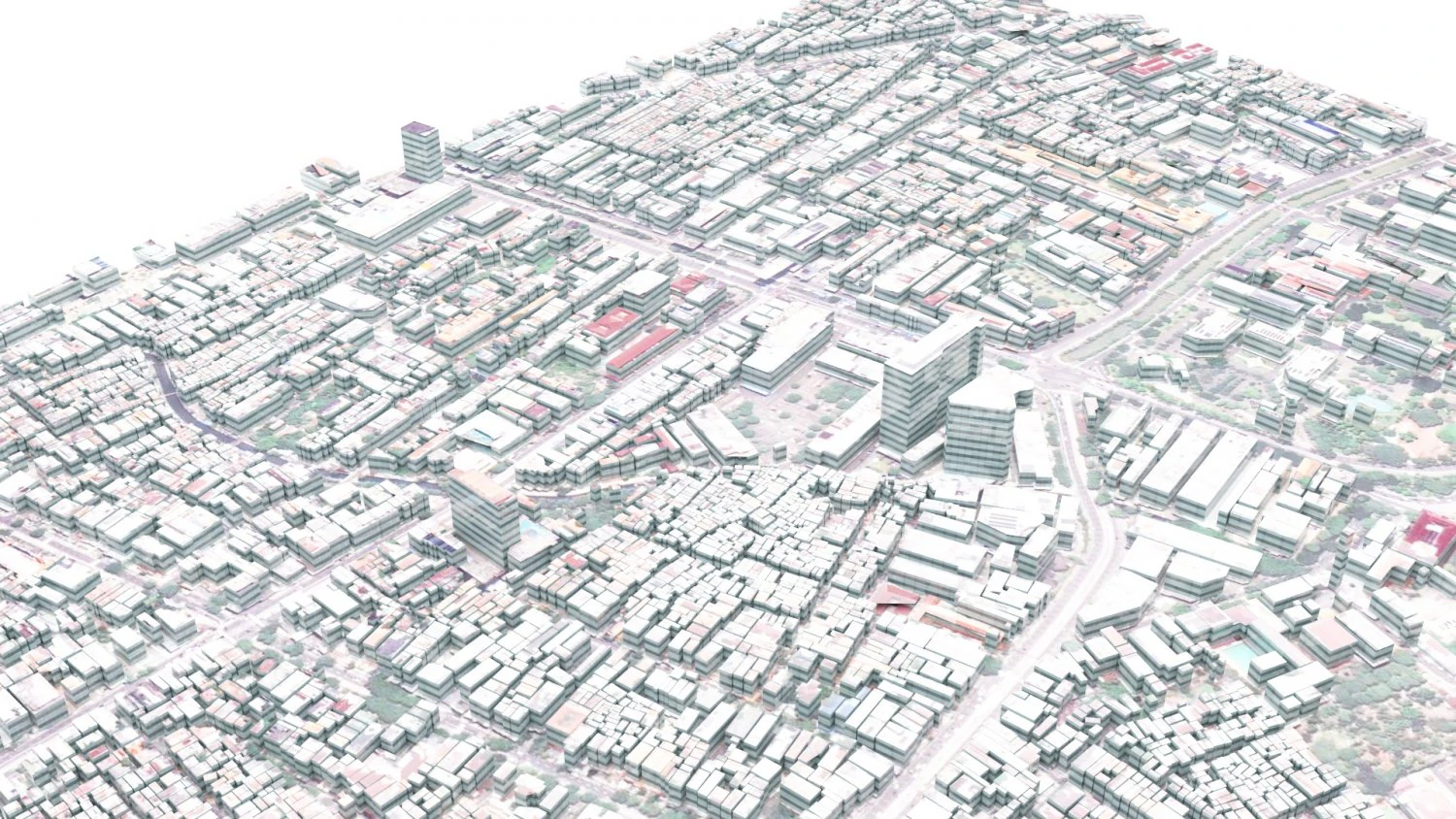 Jakarta City Indonesia 3D Model .c4d .max .obj .3ds .fbx .stl .blend
