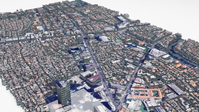 Surabaya City Indonesia 3D Model .c4d .max .obj .3ds .fbx .stl .blend 