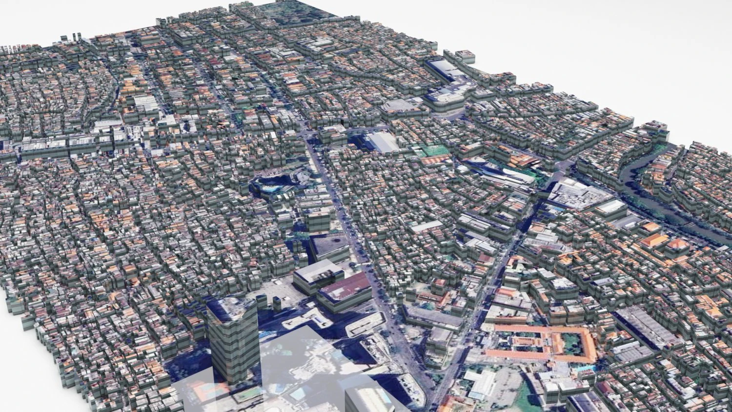 Surabaya City Indonesia 3D Model .c4d .max .obj .3ds .fbx .stl .blend
