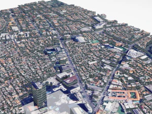 Citt&agrave; di Surabaya, Indonesia Modello 3D