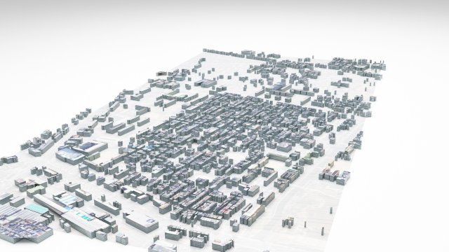 Osaka Japan 3D Model .c4d .max .obj .3ds .fbx .stl .blend 