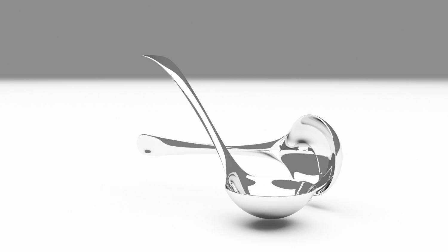 Soup Spoon 3D Model .c4d .max .obj .3ds .fbx .stl .blend 
