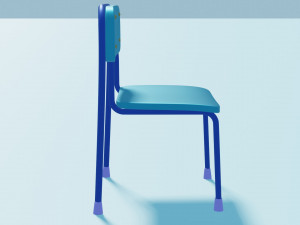 School Chair 3D 모델
