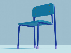 School Chair 3D 모델