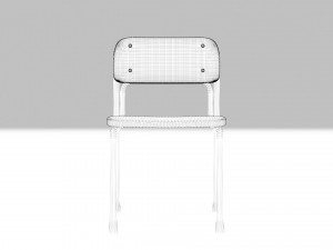 School Chair 3D 모델