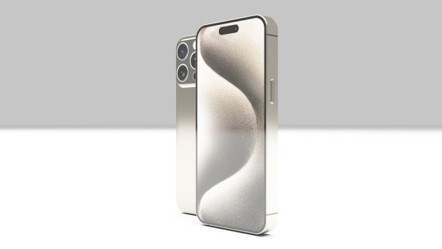 Apple iPhone 15 Pro Max 3D 모델 .c4d .max .obj .3ds .fbx .stl .blend 